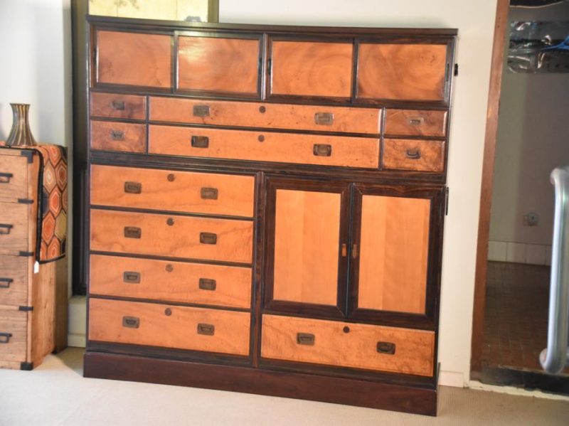 Japanese 5 Section Vintage Clothing Chest - Image 14