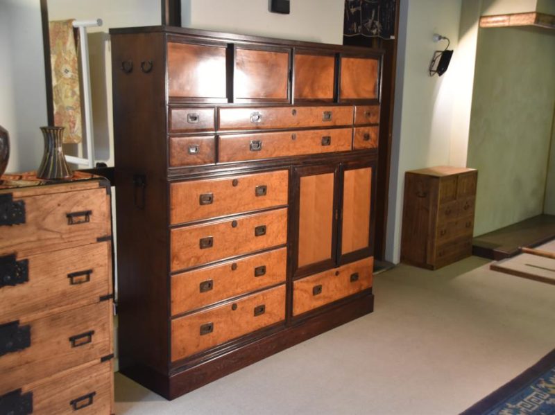 Japanese 5 Section Vintage Clothing Chest - Image 11