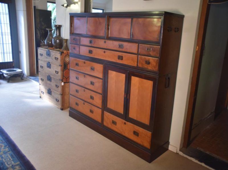 Japanese 5 Section Vintage Clothing Chest - Image 10