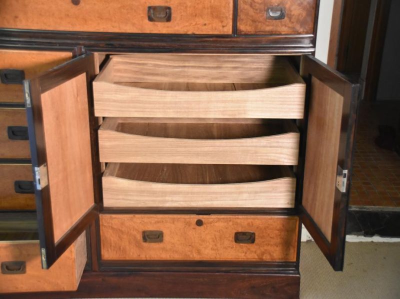 Japanese 5 Section Vintage Clothing Chest - Image 3