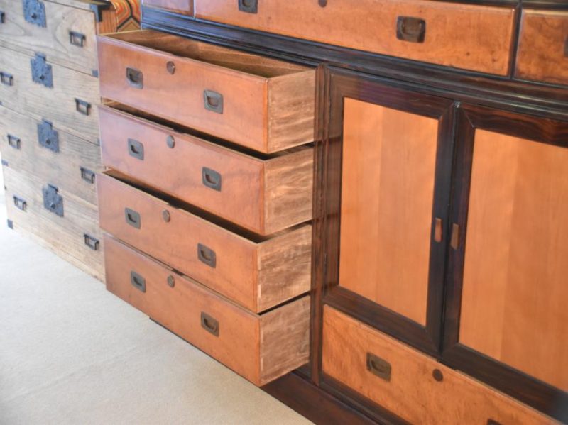 Japanese 5 Section Vintage Clothing Chest - Image 2