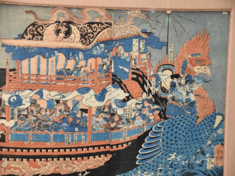 Phoenix  Ship Triptych Wood Block Print - Image 10