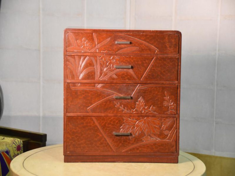 Kamakura Bori Lacquered Small Chest of Drawers