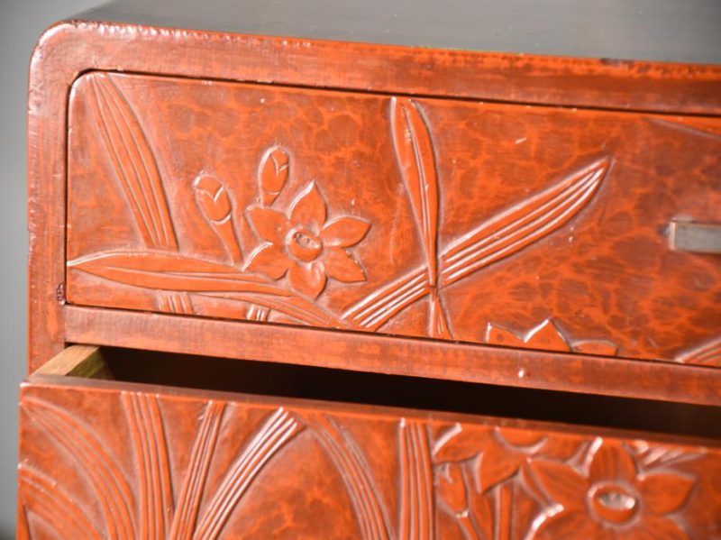 Kamakura Bori Lacquered Small Chest of Drawers - Image 3