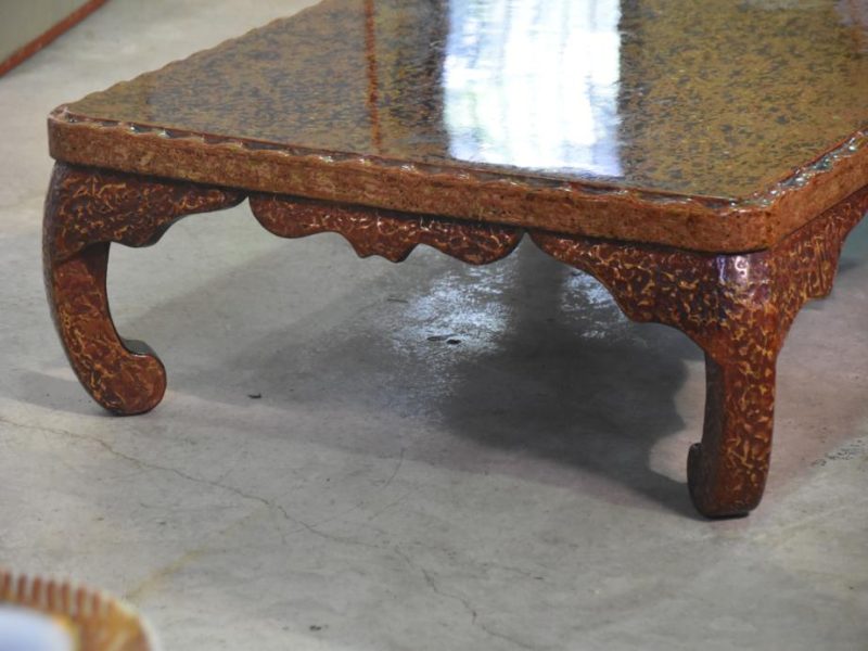 Japanese Lacquer Ware Coffee Table - Image 10