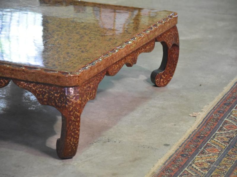 Japanese Lacquer Ware Coffee Table - Image 9