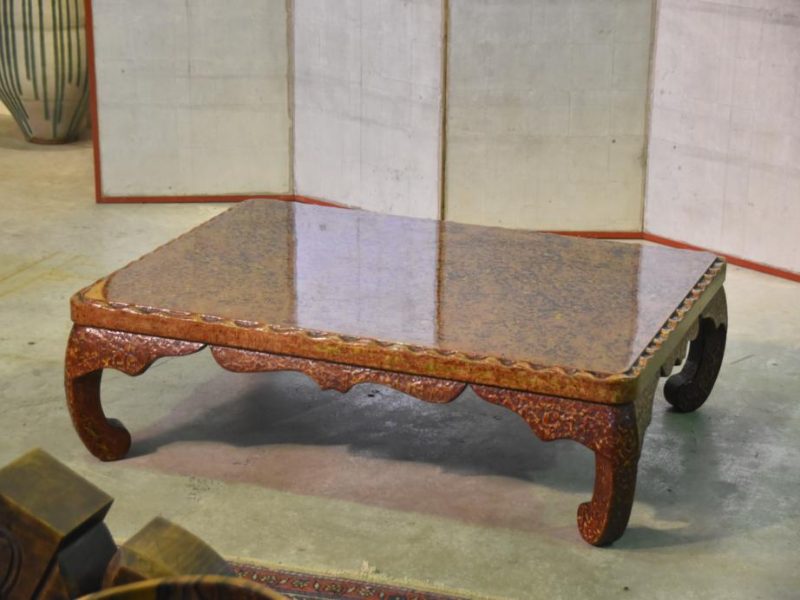 Japanese Lacquer Ware Coffee Table - Image 6