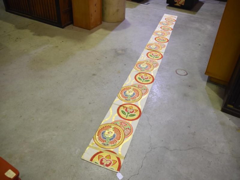 Silk Brocade Vintage Obi Table Runner - Image 5