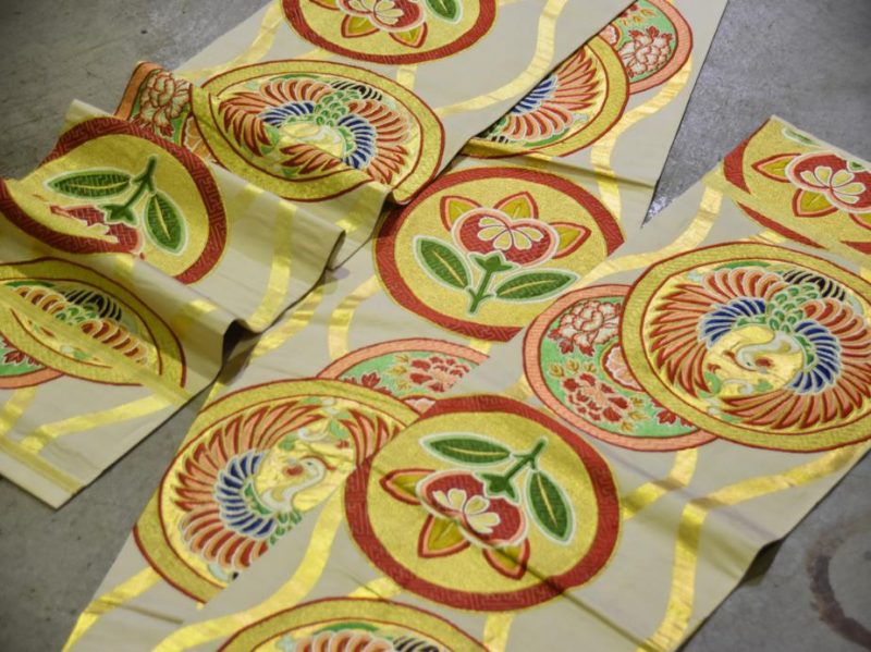 Silk Brocade Vintage Obi Table Runner - Image 3