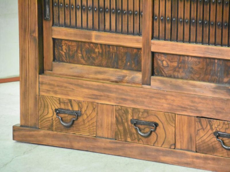Japanese Antique Wooden Sideboard - Image 12
