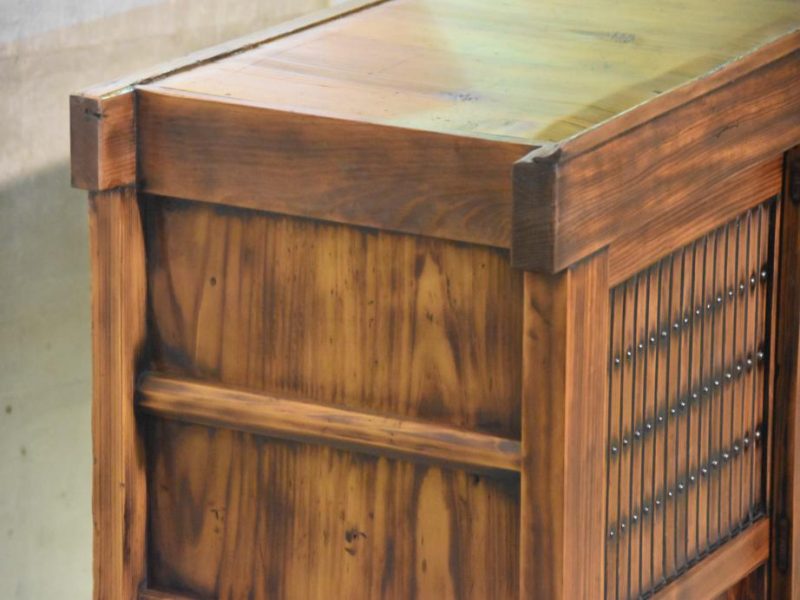 Japanese Antique Wooden Sideboard - Image 4