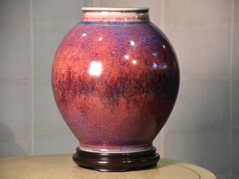 Japanese Flambe Vase - Image 2