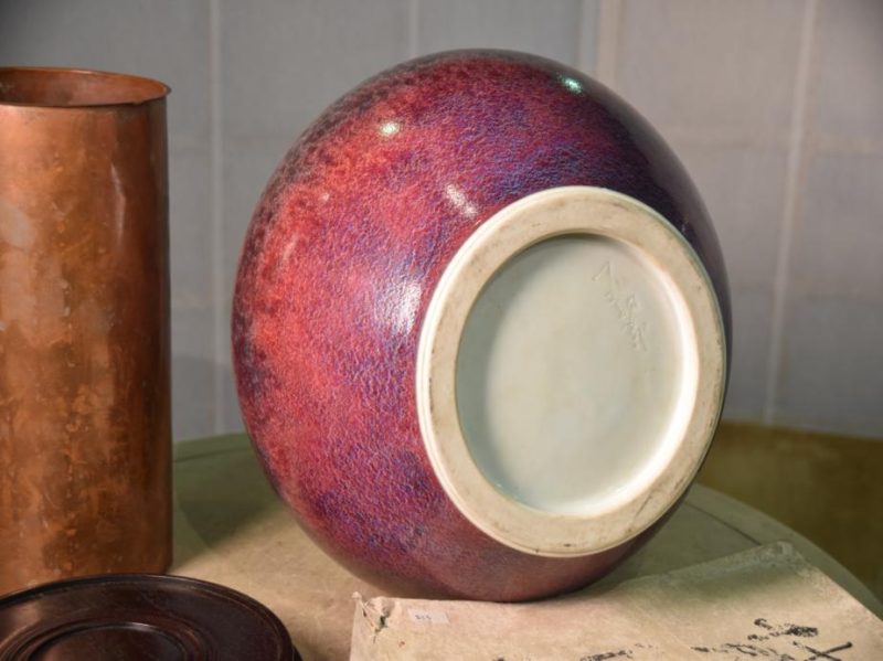 Japanese Flambe Vase - Image 5