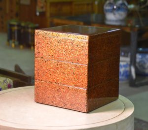 Japanese Wakasa Lacquer Stacking Box Jubako