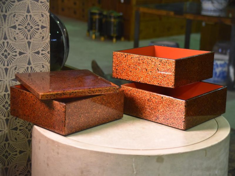 Japanese Wakasa Lacquer Stacking Box Jubako - Image 3