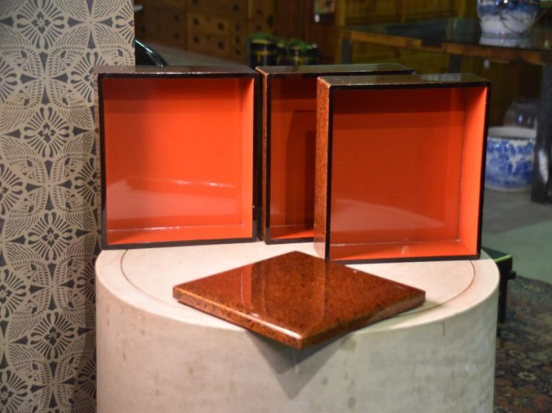 Japanese Wakasa Lacquer Stacking Box Jubako - Image 6