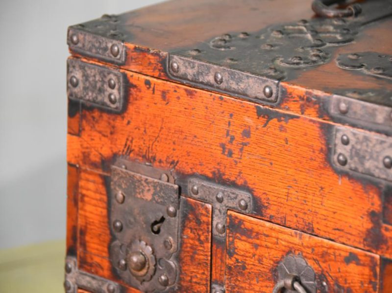 Japanese Antique Writing and Money Collection Box - Image 10