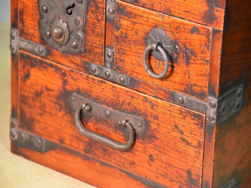 Japanese Antique Writing and Money Collection Box - Image 9