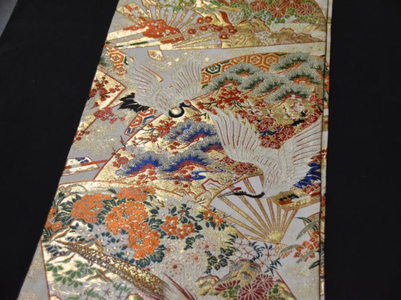 Japanese Silk Brocade Obi - Image 9