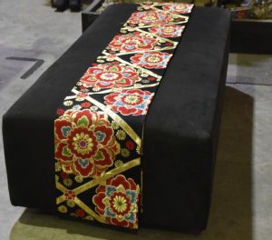 Red Black Blue and Gold Obi