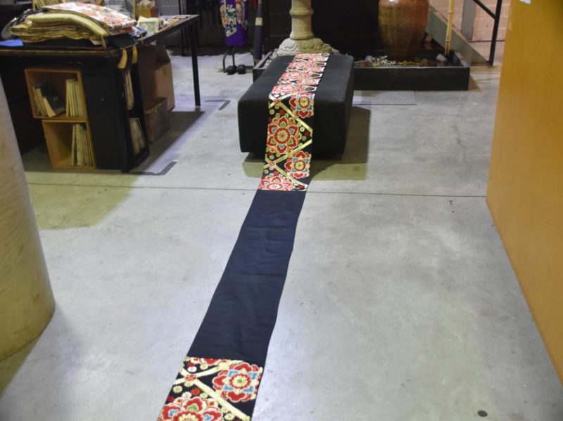 Red Black Blue and Gold Obi - Image 4