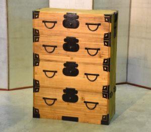 Japanese Antique 4 Drawer Clothing Chest