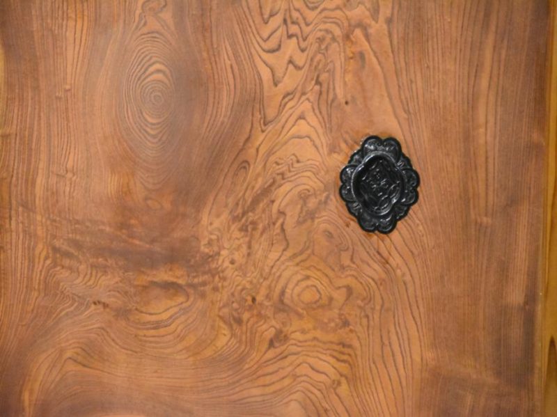 Japanese Elm Panel Antique Sideboard - Image 13