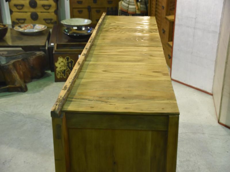 Japanese Elm Panel Antique Sideboard - Image 7