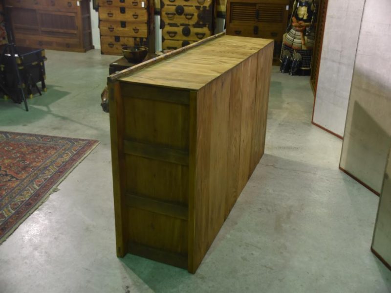 Japanese Elm Panel Antique Sideboard - Image 6