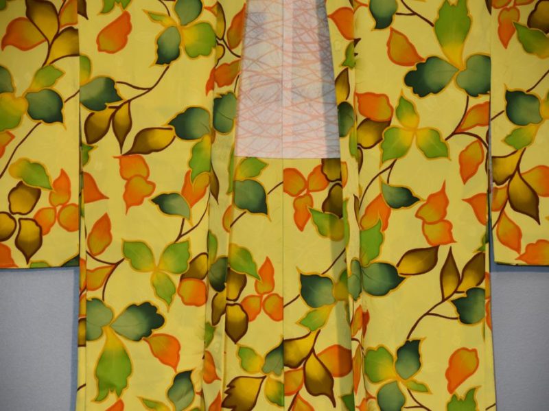 Yellow Vintage Haori - Image 4