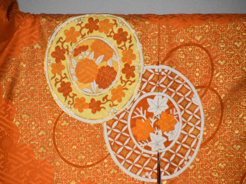 Vintage Orange Furisode Kimono - Image 5