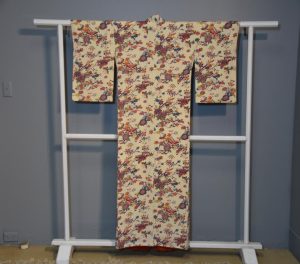 Japanese Floral Silk Vintage Kimono