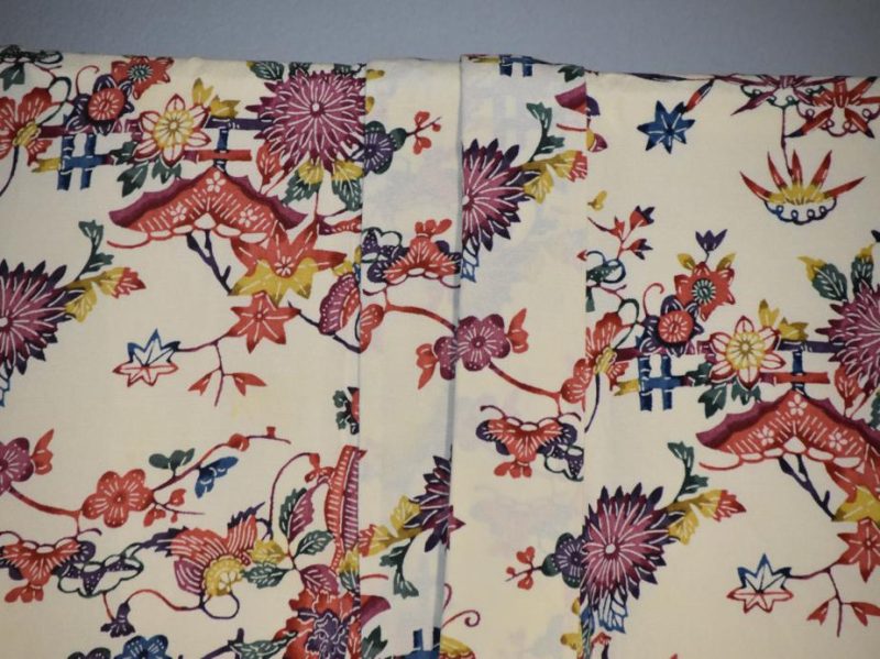 Japanese Floral Silk Vintage Kimono - Image 6