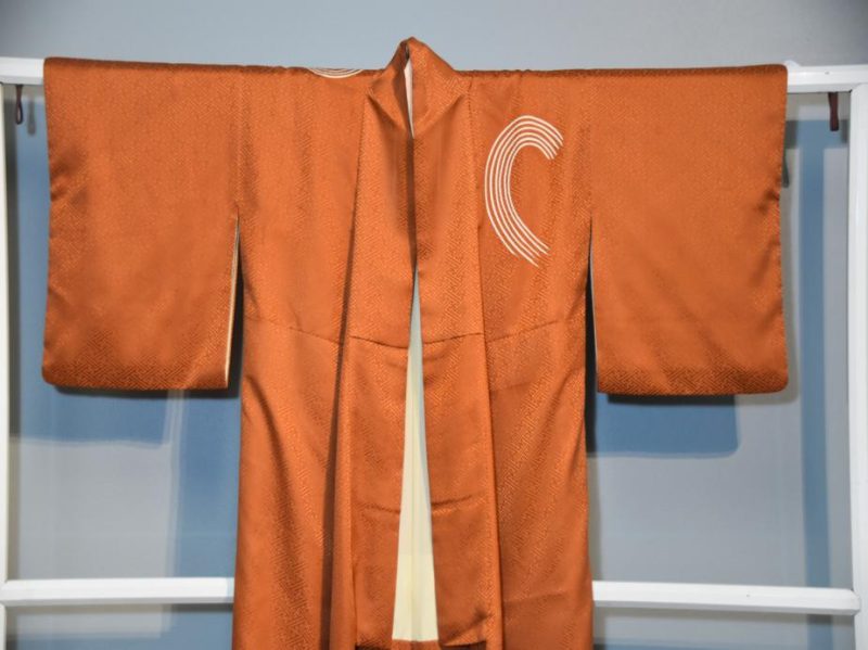Orange Soft Silk Kimono - Image 7