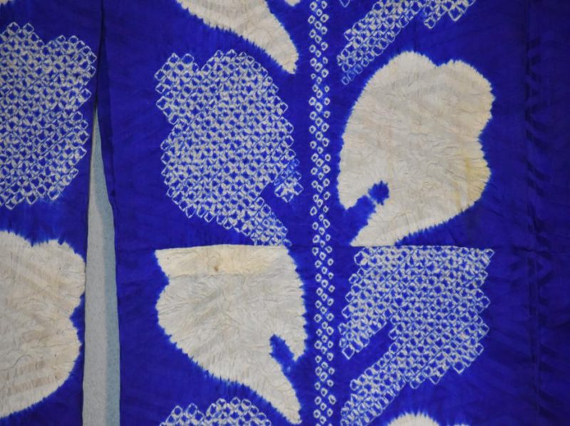 Purple and White Shibori Summer Kimono - Image 13