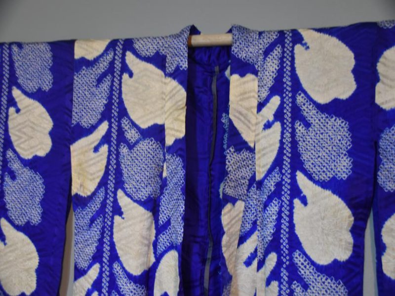 Purple and White Shibori Summer Kimono - Image 9