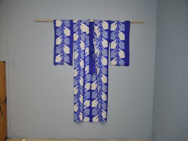 Purple and White Shibori Summer Kimono - Image 7