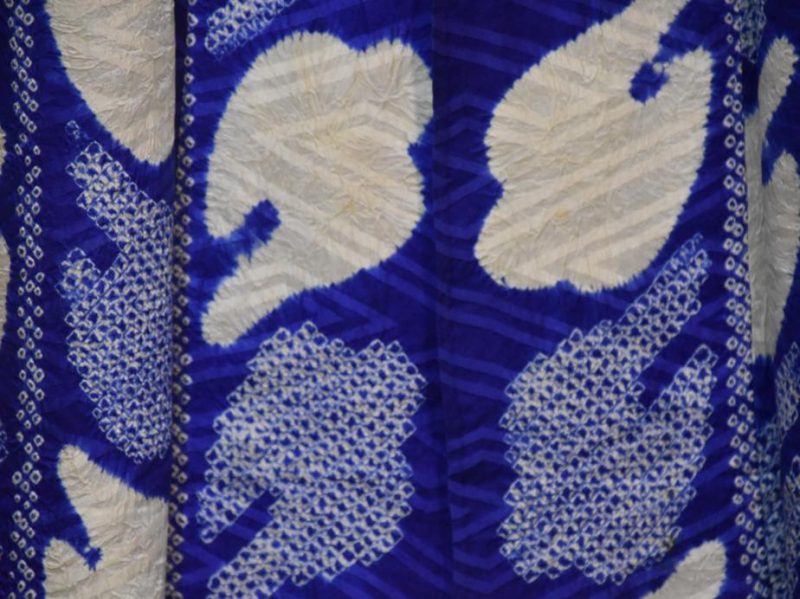 Purple and White Shibori Summer Kimono - Image 5
