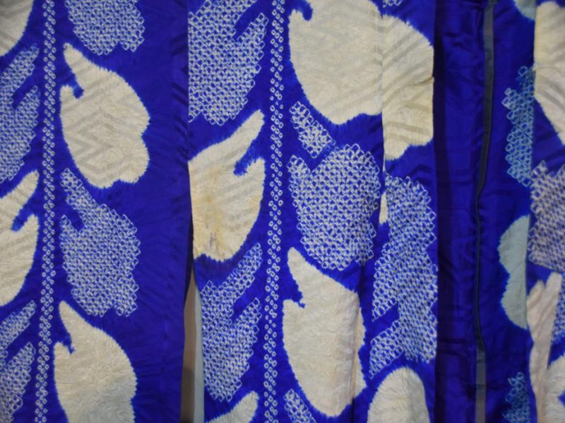 Purple and White Shibori Summer Kimono - Image 3