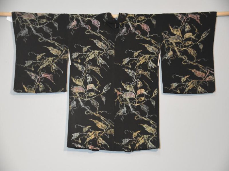 Metallic Thread Woven Silk Haori - Image 2