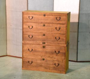 Japanese 5 Drawer Clothing Chest on Chest
