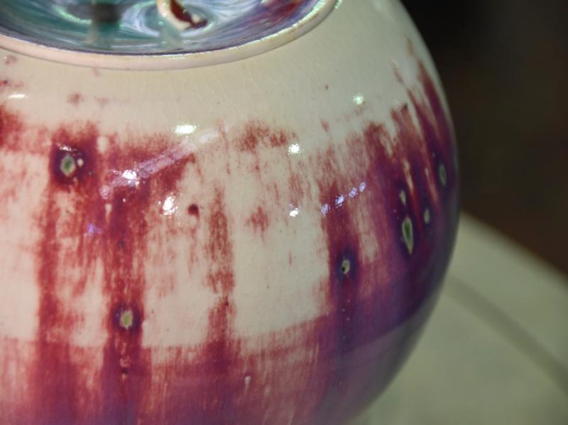 Japanese Flambe Glaze Mizuzashi by Matsuyama Gae - Image 11
