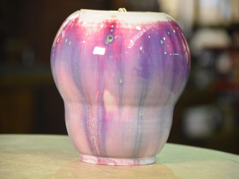 Japanese Flambe Glaze Mizuzashi by Matsuyama Gae - Image 9