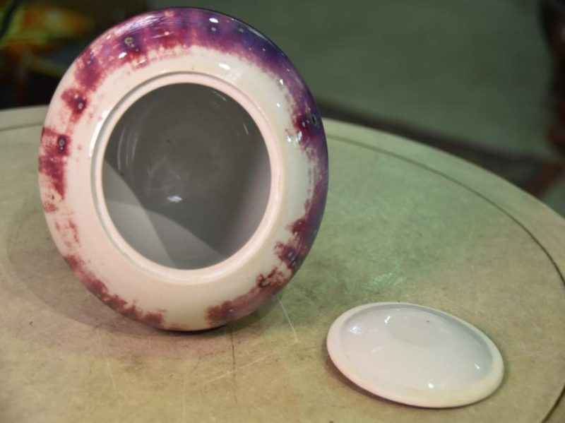 Japanese Flambe Glaze Mizuzashi by Matsuyama Gae - Image 6