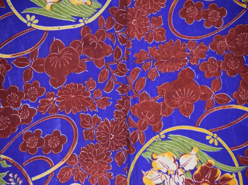 Deep Red and Blue Kimono - Image 9