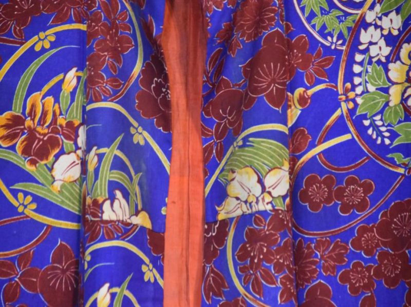 Deep Red and Blue Kimono - Image 7