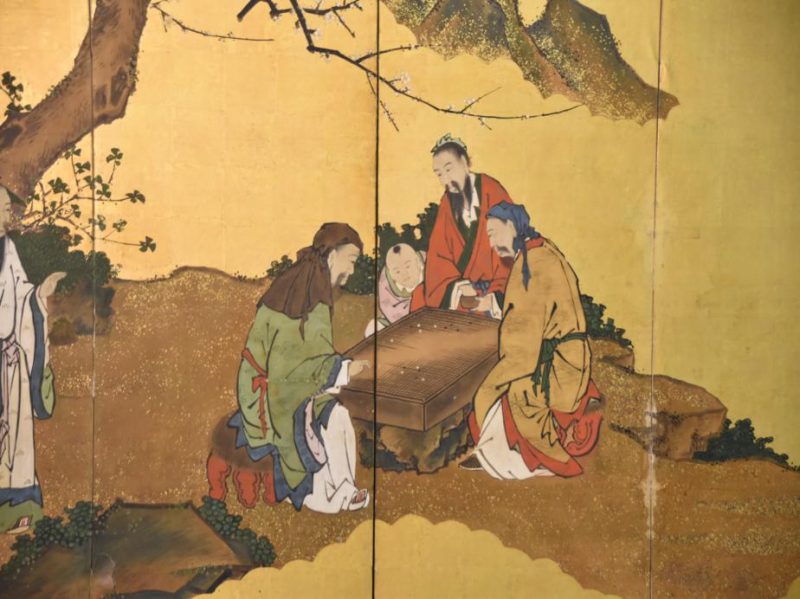 Chinese Sages on Gold 6 Panel Screen - Image 11