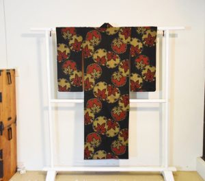 Japanese Meisen Silk Ikat Kimono