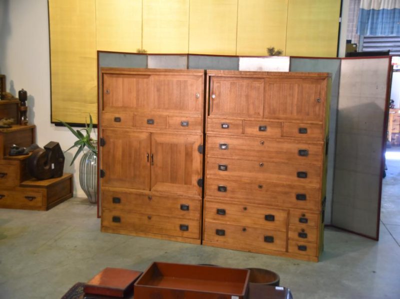 Pair of 1930's Japanese Wedding Chests