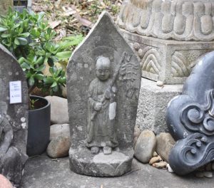 Japanese Antique Granite Jizo San
